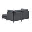 Canapé modulaire rembourré avec pieds en métal-749356518