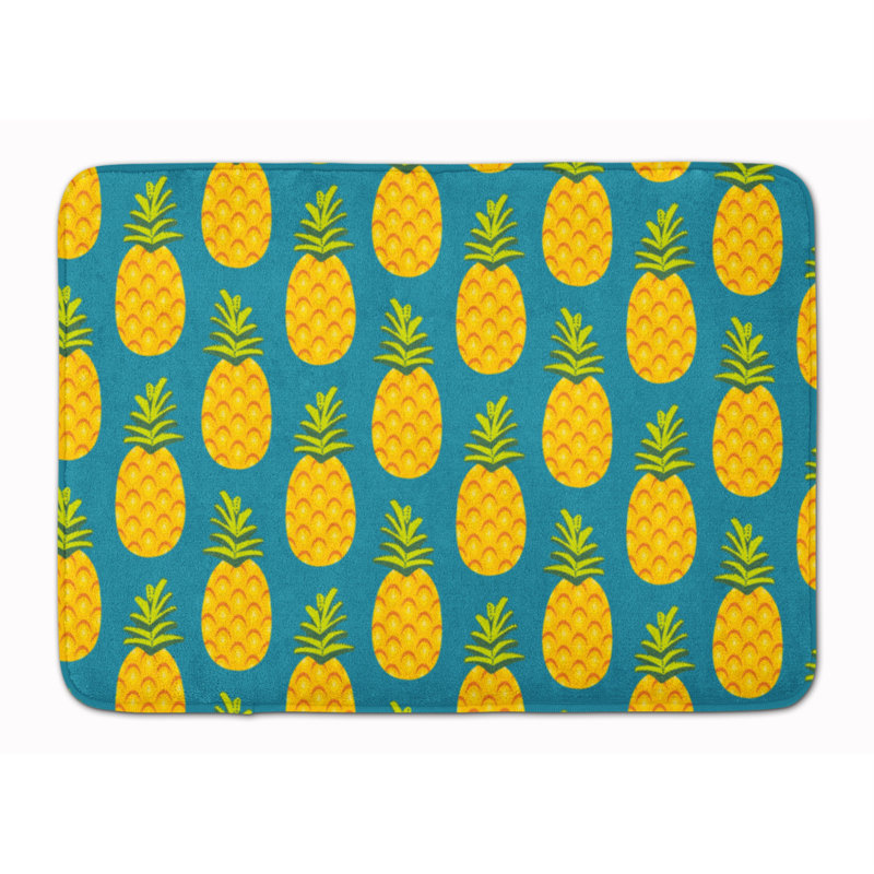 Esparza Memory Foam Non-Slip Bath Rug, Teal