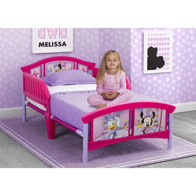 Plastic Toddler Bed, Disney Minnie Mouse