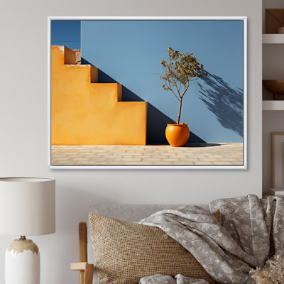 " Yellow And Blue Minimalism Harmonious Void "