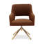 Fauteuil pivotant rembourré Breann-93705354