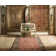 Albirda Wool Pile Oriental Rug in Gold/Red