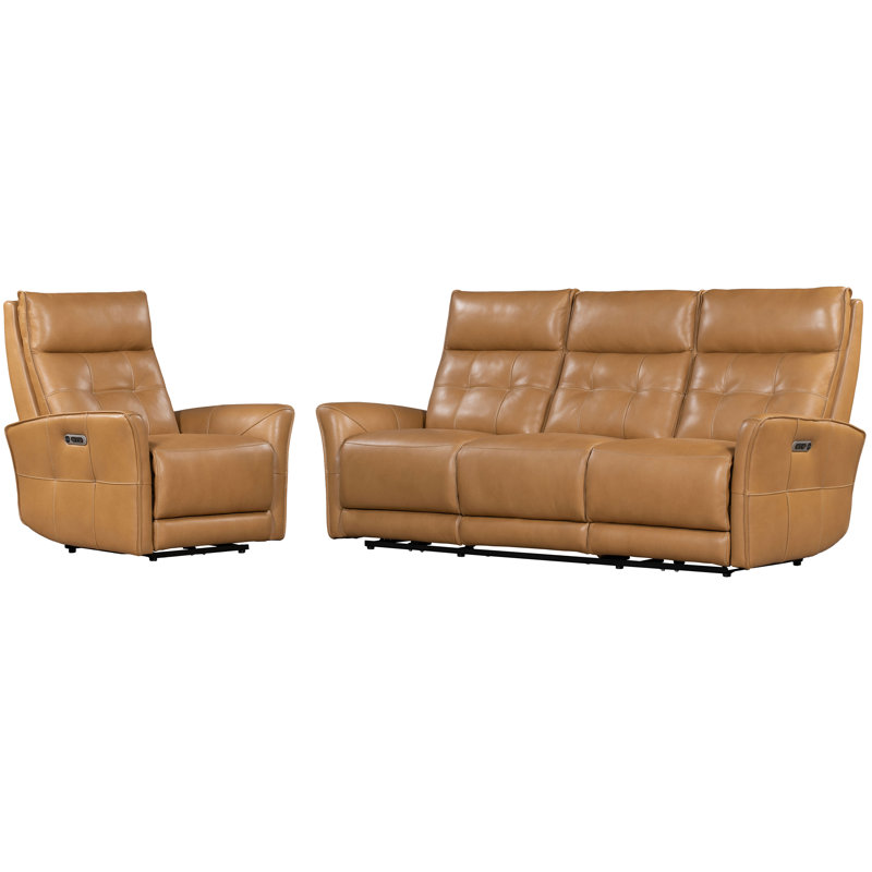 Causeuse et fauteuil inclinable électrique Kondzha, 2 pièces: canapé, fauteuil inclinable