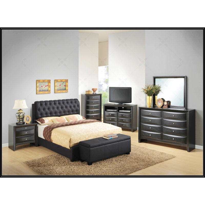 Full Bed, Black, Full