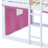 Yaraghi Bunk Wood House Bed with Tent-363034506-363034505