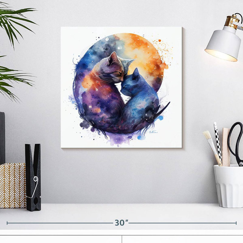 Crowle Aimer les chats, H 16 po x l 16 po