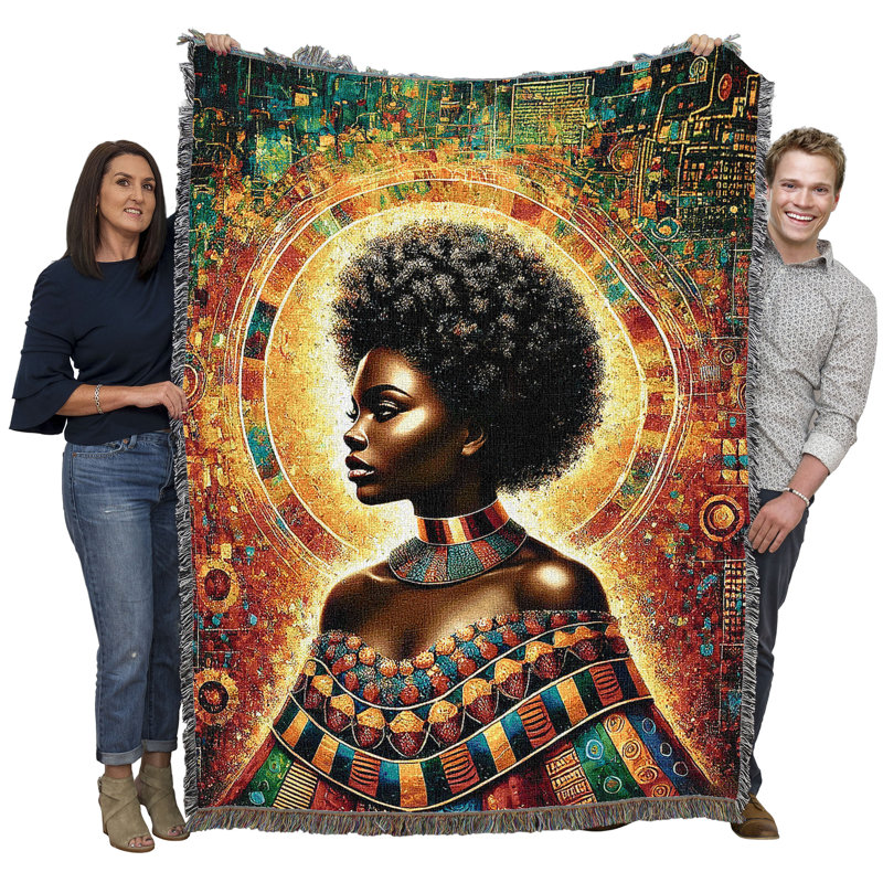 Jeté en coton Pure Country Weavers, «Black Is Beauty»
