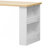 82.7 Inch Kitchen Island With Extendable Dining Table For 4-6 Person,Two-Tone Kitchen Table With Double-Sized Storage, Power Outlet, Kitchen Island With Storage 2 Drawers 2 Side Open Shelves