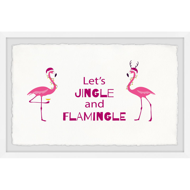 Let's Jingle - Single Picture Frame Print, 20cm H x 30cm W x 3.81cm D