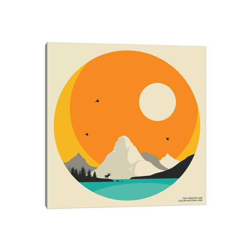 Glacier National Park by Jazzberry Blue - Gallery-Wrapped Canvas Giclée on Canvas, Wrapped Canvas, 30.48 cm H x 30.48 cm W