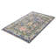 Tapis gris foncé moderne en laine noué à la main 5 pi 0 po x 8 pi 2 po Oushak