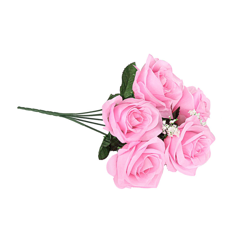 Rosier artificiel ouvert, Rose