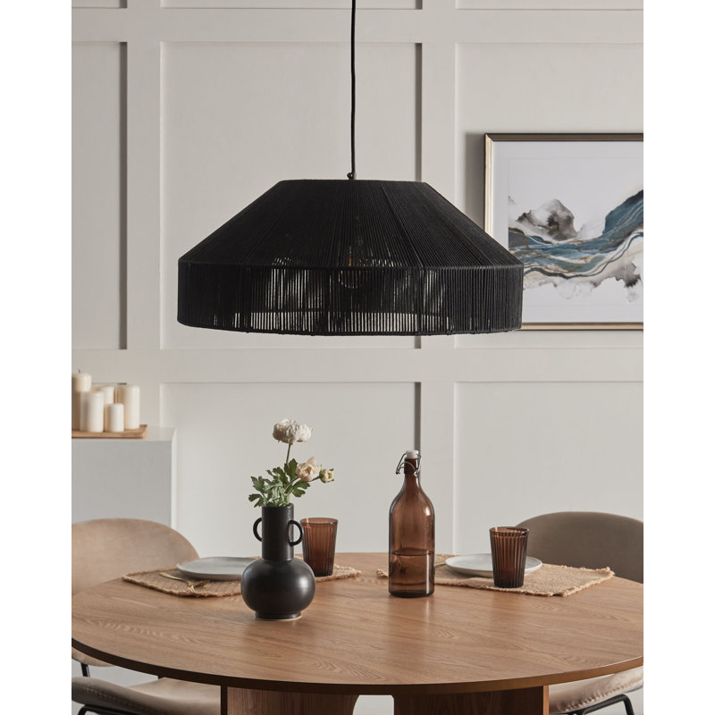 1 - Light Satin Black Novelty Pendant