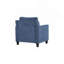 Chaise en chenille bleu marine