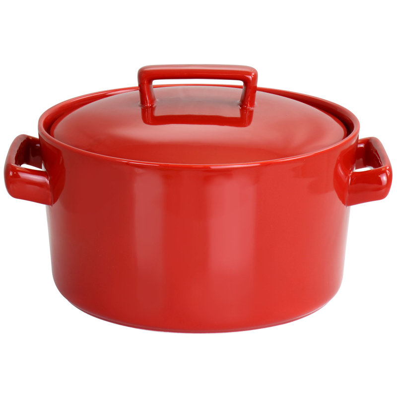 Casserole 3 pintes avec couvercle Martha Stewart, Rouge
