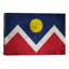 Drapeau de Denver, carte avec grunge, impression sur toile-1659165838-1713779694-1713779711