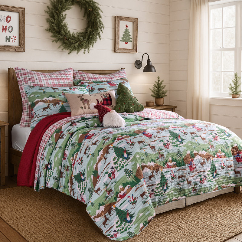 Ensemble de courtepointe Merry Mountains King, King Quilt