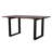 Kinnen Acacia Solid Wood Top Metal Base Dining Table-525943908-525943911