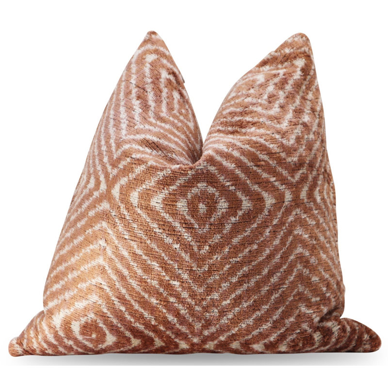  Housse de coussin et insert, 16 po x 16 po, Brun, Carré