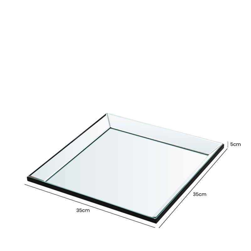 Stephenson Glass Flat Wall Mirror