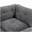 Canapé de salon moderne de style nuage, canapé convertible sans cadre en forme de L (avec repose-pieds), canapé surdimensionné confortable en chenille surdimensionné à 4 places, canapé modulaire modulaire