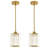 2 Pack Crystal Pendant Lighting For Kitchen Island-341506094