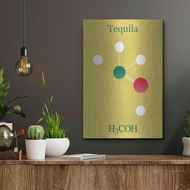 " Tequila Molecule " by Maxim, 16" H x 12" W