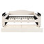 Lit de jour en molleton beige avec compartiment de rangement, lit gigogne et options de divertissement, système de musique intégré-755810527-755810496