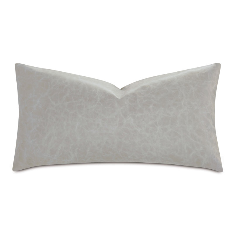 Nevin Lumbar Pillow Cover & Insert, 11"H x 21"W, Light Gray
