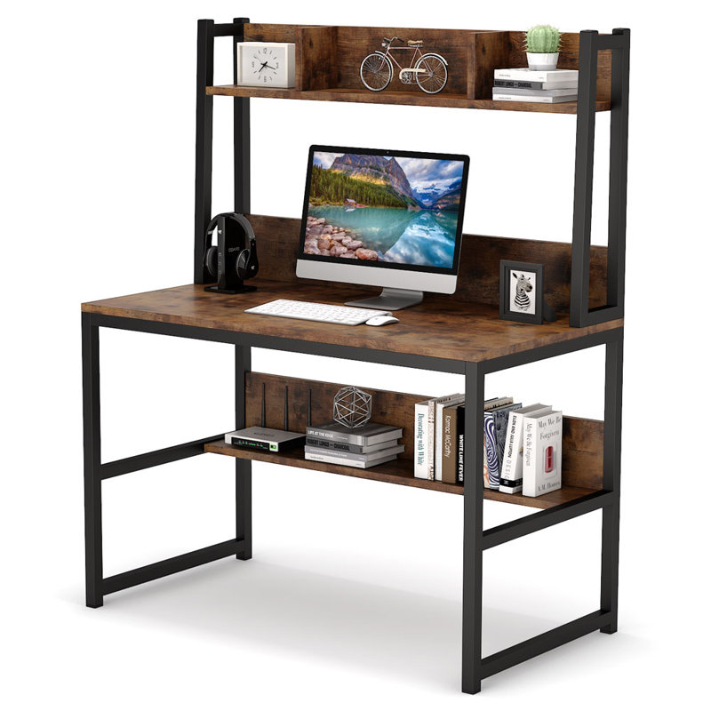 Lakitia Computer Desk, Brown