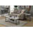 X-Calibur Console Table With Powder Coated Metal Frame And Melamine Veneer, Transitional Style Design