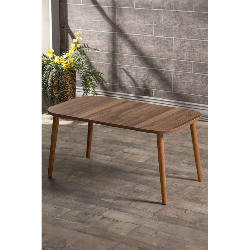 Tommy Four Leg Coffee Table, Walnut