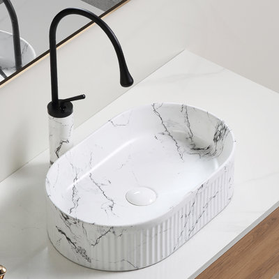Oval Vessel Sink, Bathroom Vessel Sink