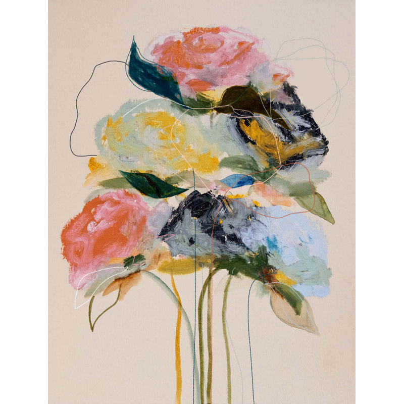 Bloom Series Cadmium, 60" H x 45" W x 2" D