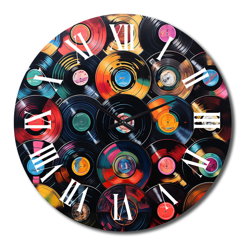 Horloge murale colorée, Grand