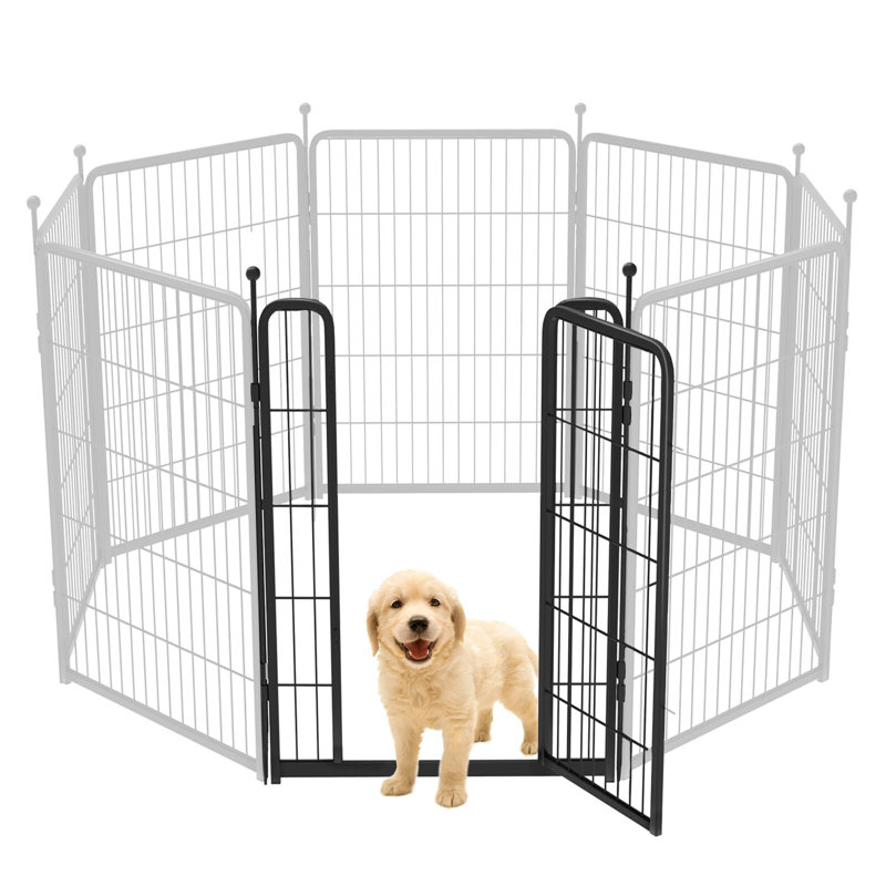 FXW Rollick Dog Playpen, 1 Add-On Gate Panel, Single Gate Panel, 24.21" H x 24.02" W x 1.97" D