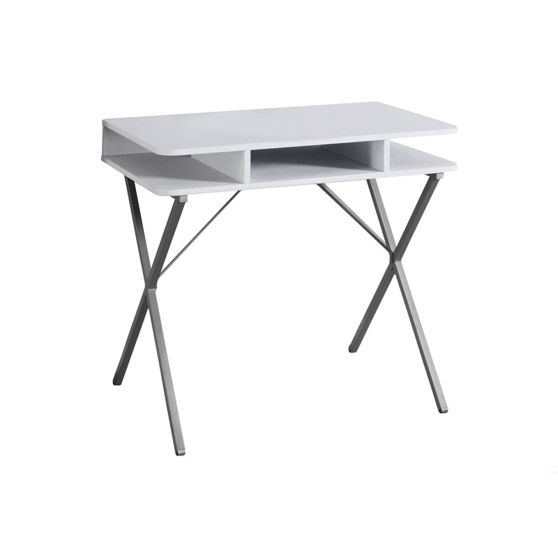 Bureau d'ordinateur, bureau personnel, ordinateur portable, tablettes de rangement, L 31 po