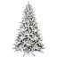 Arbre de Noël 6 pi avec 1100 pointes, arbre à charnières enneigé réaliste PE + PVC pour la décoration des Fêtes-118094901