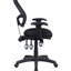 Chaise de bureau ergonomique avec siège en filet - augmente le débit d'air et le confort La hauteur réglable en noir offre une expérience d'assise confortable