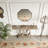 Farmhouse Hallway Sofa Table With Geometric Base-372501649