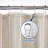 Linen Textured Striped Shower Curtain Tassels With Shower Hooks-121617537