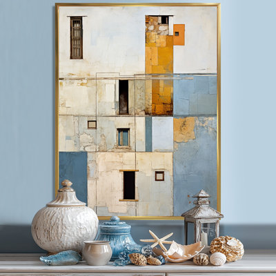 «Soft Color Cubic Beach House II», reproduction sur toile
