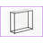 Space-Saving Contemporary Modern Coffee Table - White Marble-Look Laminate &amp; Black Metal for Entryway, Living Room, Bedroom