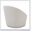 Chaise d'appoint en tissu blanc cassé