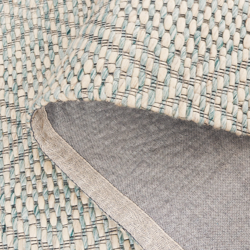 Tapis bleu / ivoire Marbella 576, Rectangle de 5 pi x 8 pi