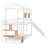Allegonde Kids Twin Over Twin Bunk Bed-701799309