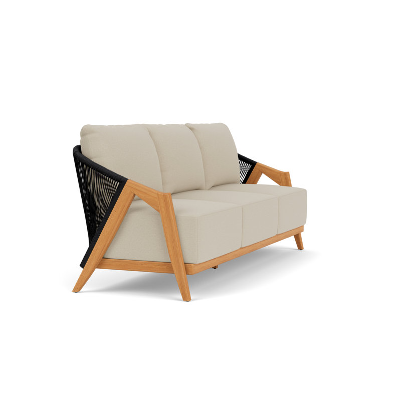 Alpine Outdoor 3 - Seat Patio Sofa, Rumba Straw