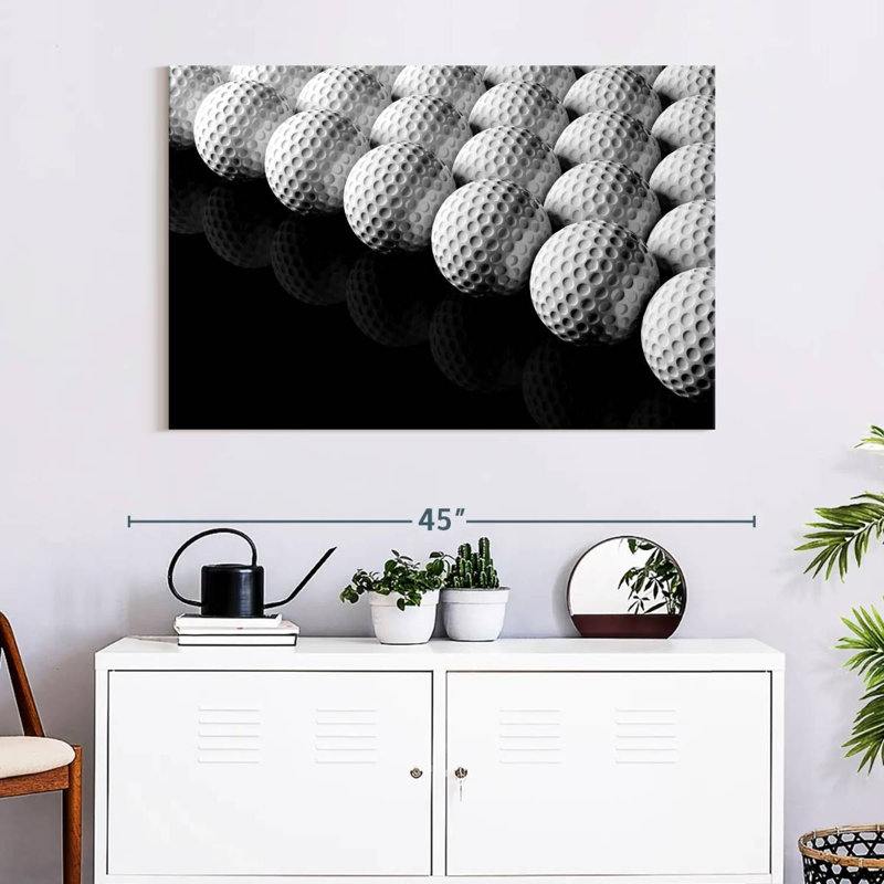 Rangées de balles de golf Sireci, H 24 po x l 36 po