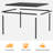 All-Weather Metal Frame Outdoor Pergola with Adjustable Louvered Roof, Patio Pergola Waterproof for Deck Porch Backyard-123029376-123029378