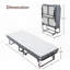 Lit pliant (75 x 31 pouces) avec matelas en mousse à mémoire de forme sur roulettes, structure en métal pour adultes, aucun sommier requis, soutien solide-1761456863